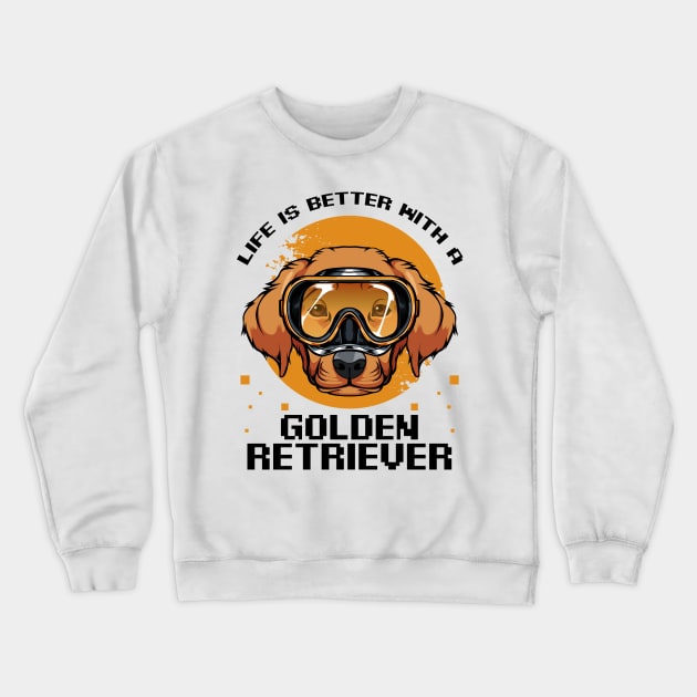 Golden Retriever Crewneck Sweatshirt by Lumio Gifts